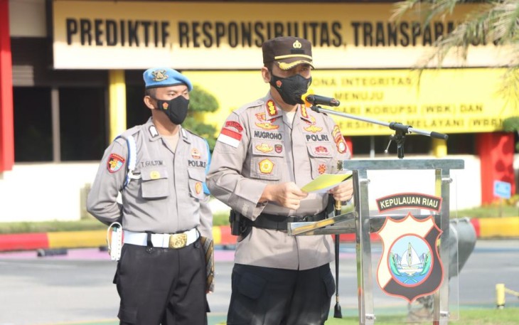 Kapolresta Barelang Pimpin Apel Gelar Pasukan Operasi Patuh Seligi Tahun 2022
