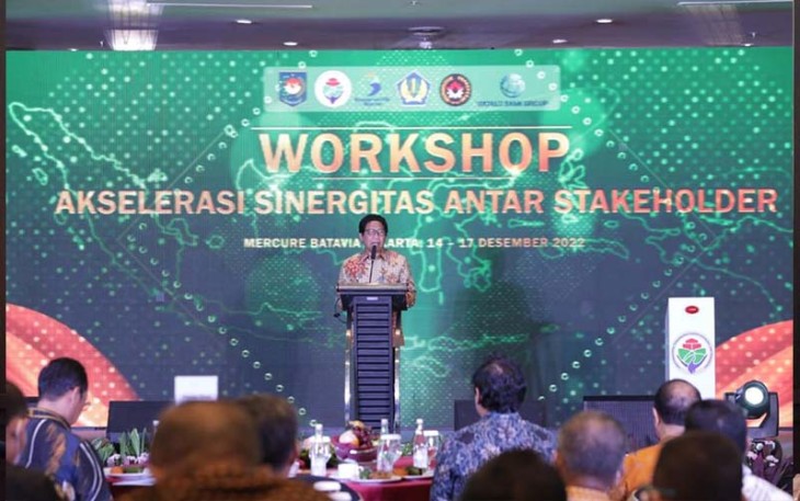 Abdul Halim Iskandar yang akrab disapa Gus Halim dalam Workshop Akselerasi Sinergitas Antar Stakeholder di Jakarta, Kamis (15/12/2022).