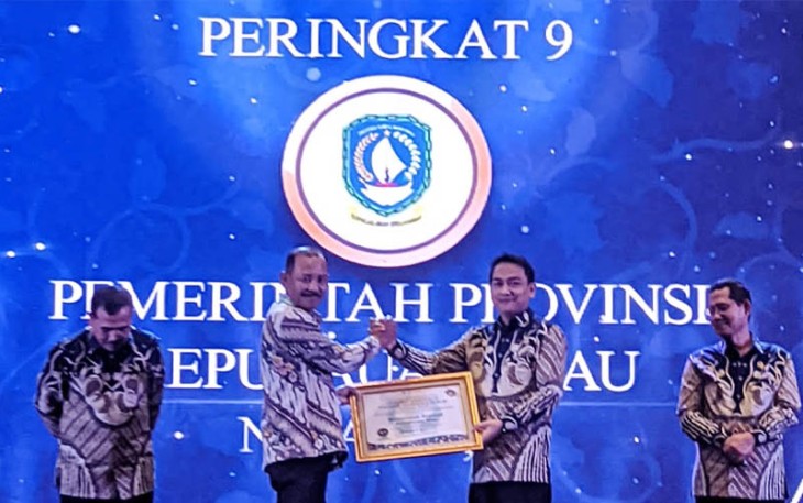 Pemprov Kepri saat Terima Anugerah dari Ombudsman RI Predikat Kepatuhan Standar Pelayanan Publik 