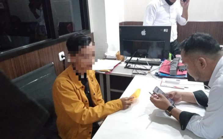 Oknum Mahasiswa, tersangka penyebar Konten asusila di media sosial (Medsos)