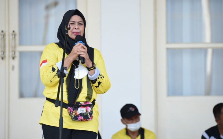 Ketua Tim Penggerak PKK Provinsi Kepri, Hj. Dewi Kumalasari Ansar