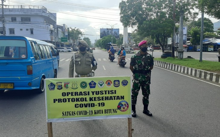 Operasi Yustisi di Kota Bitung