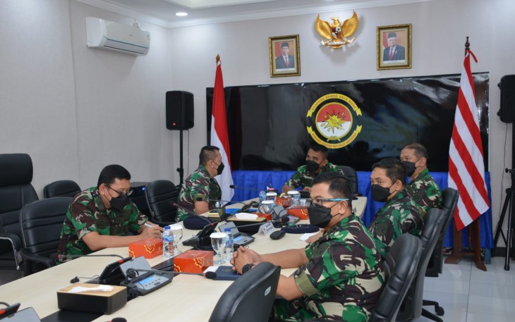 Pangkoarmada RI wakili TNI AL Hadiri Rapat laporan Pecapaian Vaksinasi 