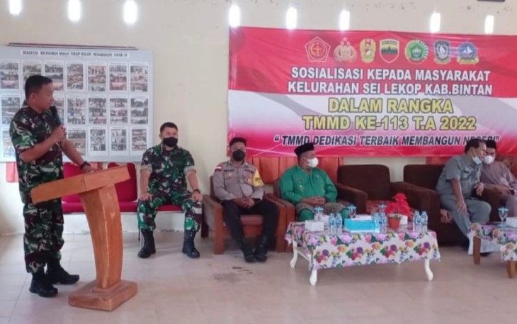 Sosialisasi pelaksanaan TMMD 2022