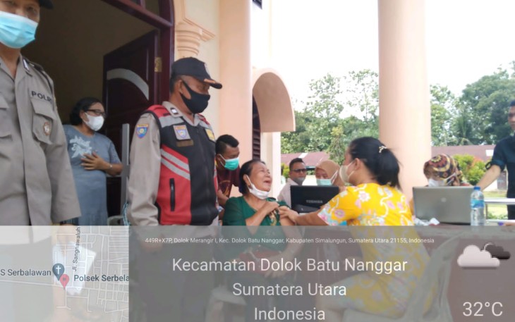 Polres Simalungun Gelar Vaksinasi di Gereja