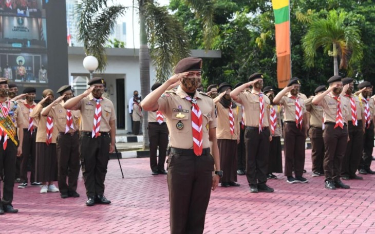  Apel Gabungan Pramuka Saka Bahari