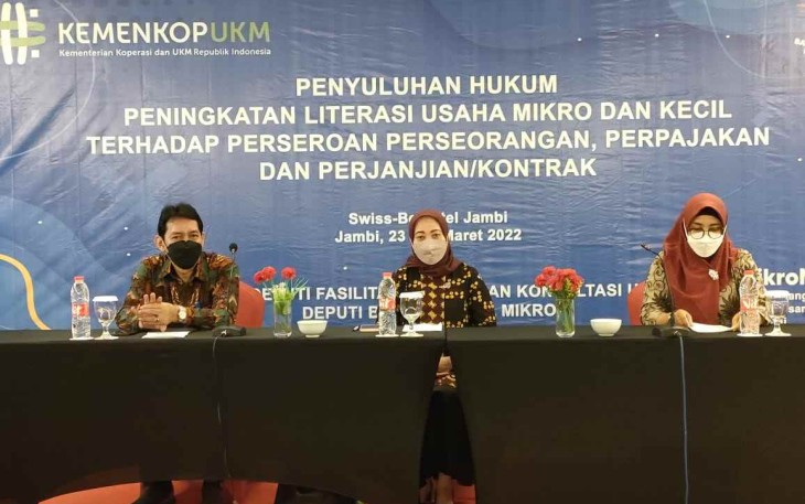 KemenKopUKM Dorong 40 Pelaku Usaha Mikro Provinsi Jambi Mendirikan Perseroan Perorangan