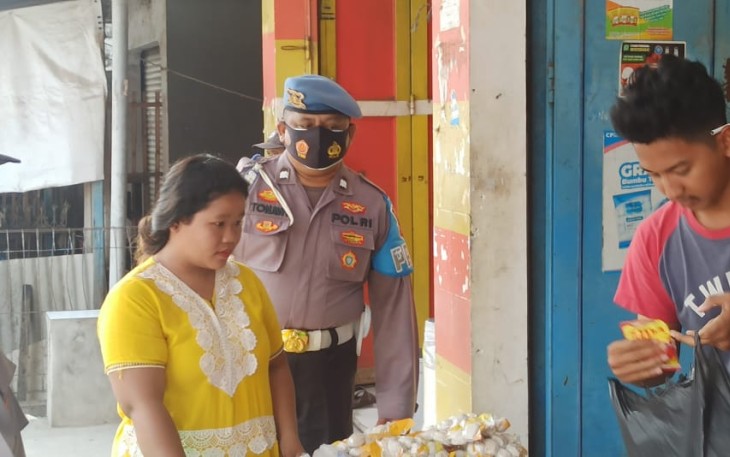 PPKM Level 2, Polisi Tak Kenal Lelah Tegakan Disiplin Prokes di Pasar