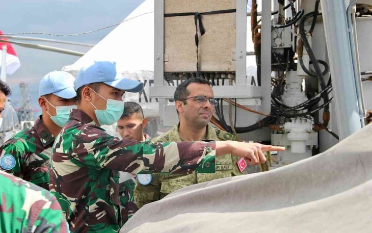 Sandar Pelabuhan Beirut Lebanon, KRI SIM-367 Diinspeksi Tim COE UNIFIL  