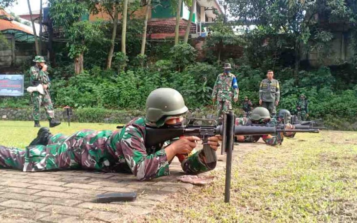 Pelihara Kemampuan Tembak Tepat, Kodim 0505/JT Gelar Latbakjatri