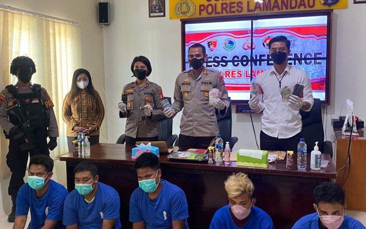 Satreskrim Polres Lamandau Bekuk 6 Pembobol Sarang Walet  