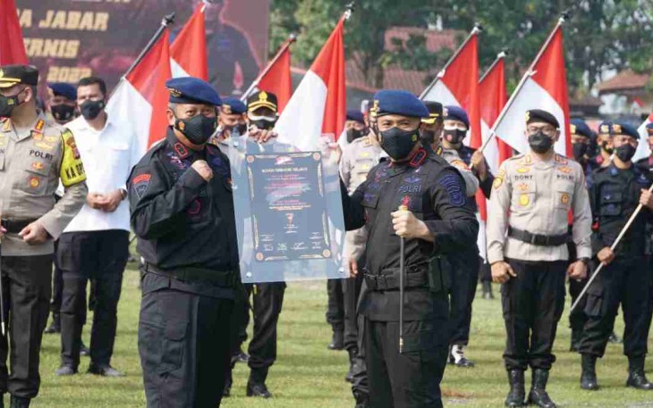 Kapolda Kukuhkan Pasukan Respon Cepat (PRC) Sat Brimob Polda Jabar