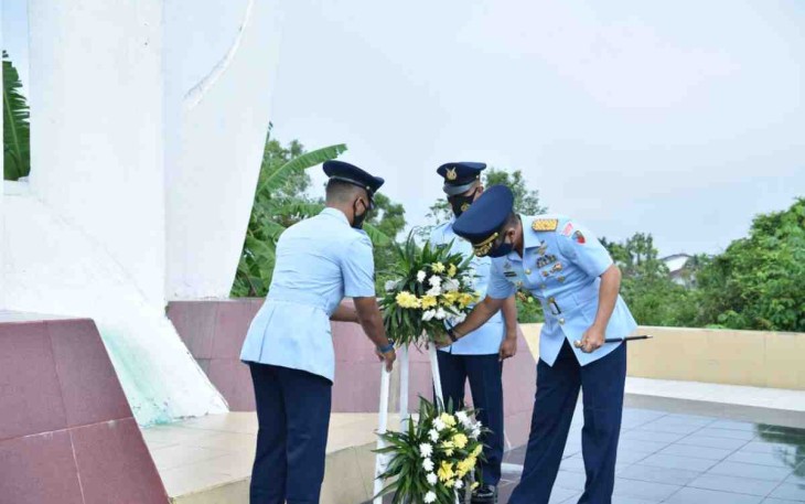 Lanud Supadio Ziarah di TMP Dharma Patria Jaya, Wujud Penghormatan Jasa Pahlawan