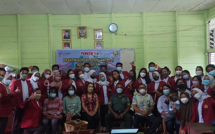 Babinsa Pulau Malan Hadiri Penutupan PKL Poltekes Kemenkes Palangkaraya