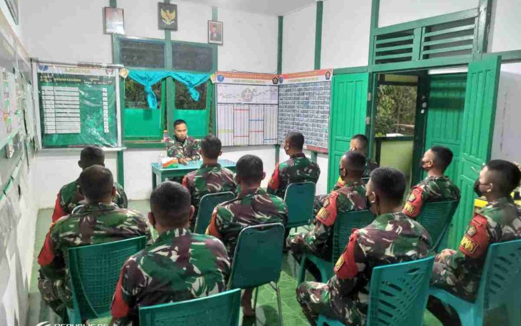 Dansatgas Pamtas RI-Malaysia Yonif Mekanis 643/Wns Safari Ramadhan Ke Jajaran Pos Perbatasan