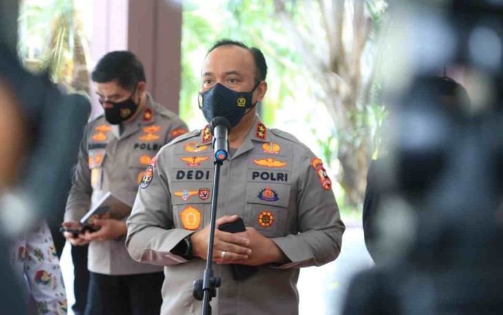 Kadiv Humas Polri sampaikan arus lalin tol Palembang sampai Probolinggo Jawa timur lancar. Minggu (24/4/2022)