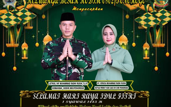 Dandim Ponorogo himbau masyarakat patuhi protokol kesehatan saat lebaran. Minggu (01/05/2022)