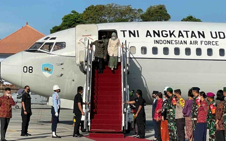 Pangdam Udayana sambut kedatangan Wapres RI. Senin (09/05/2022)