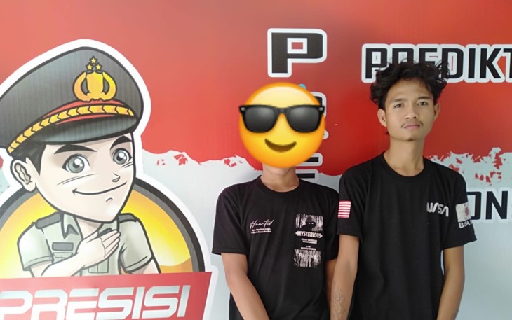 Dua tersangka pencurian ayam, di Bengkulu.