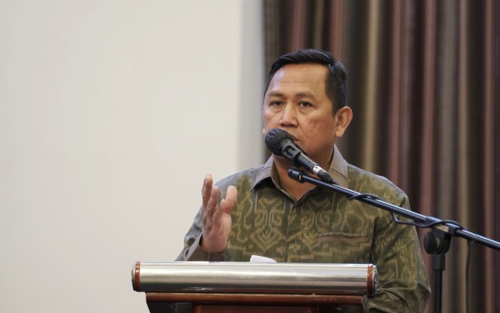 Ahmad Zabadi menyampaikan paparannya saat acara FGD di Jakarta. Selasa (17/05/2022)