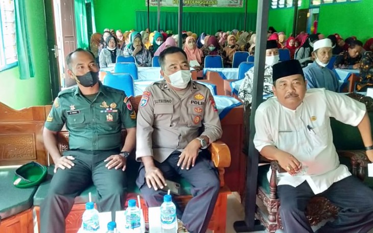 Sertu M Imron saat menghadiri halalbihalal 