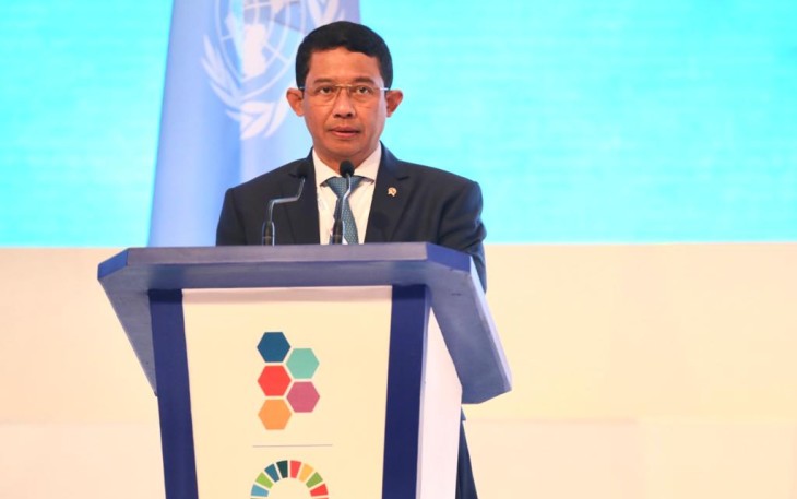 Kepala BNPB saat memaparkan 7 rekomendasi agenda Bali 