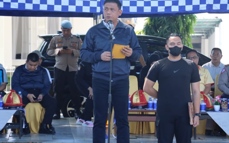 Pembukaan Kejurda Bola Voly Indoor Kapolda Cup 2022 di Makassar