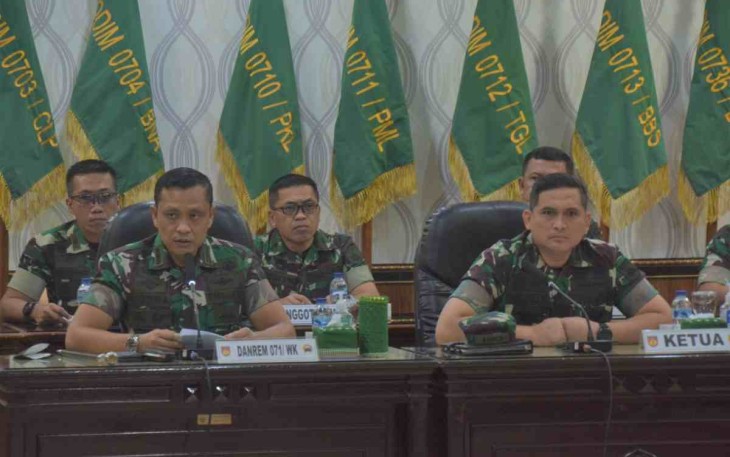 Danrem saat menerima Tim Dalprog Kodam IV/Diponegoro