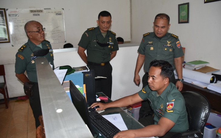 Pengecekan Tim Wasdalgiat di Korem 073/Mkt