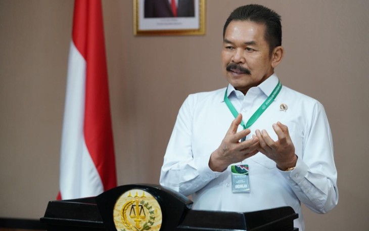 Jaksa Agung RI saat menyampaikan amanat dalam Munaslub PJI di Jakarta 
