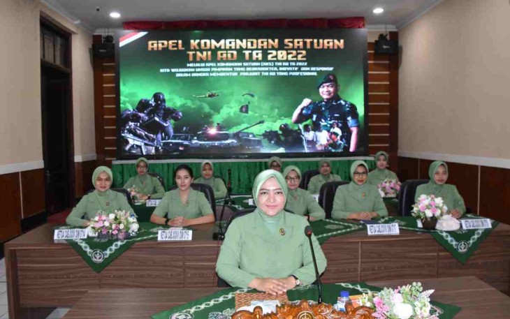 Pengarahan Kasad kepada anggota Persit lewat daring
