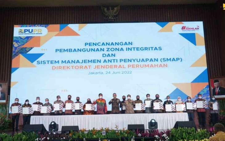 Penandatanganan Zona Integritas di 16 Unit Kerja Ditjen Perumahan
