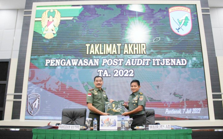 Taklimat Akhir Tim Wasrik Post Audit Itjenad di Kodam XII/TPR