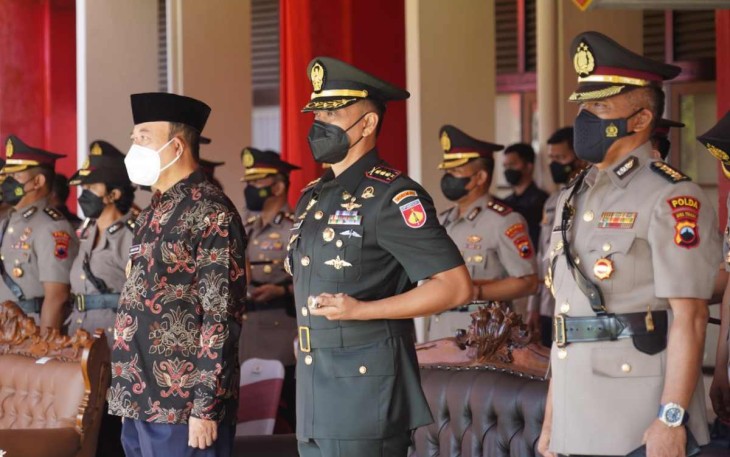 Danrem 071/Wijayakusuma saat di SPN Polda Jateng Purwokerto