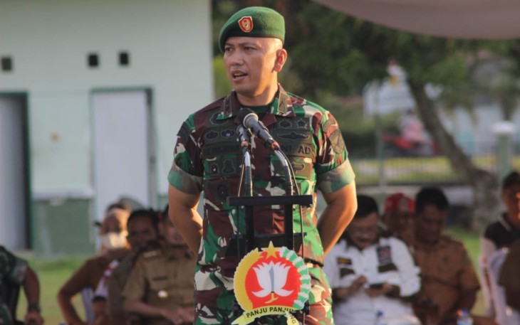 Dandim saat pembukaan Pelatihan Bela Negara Beta Talawang I