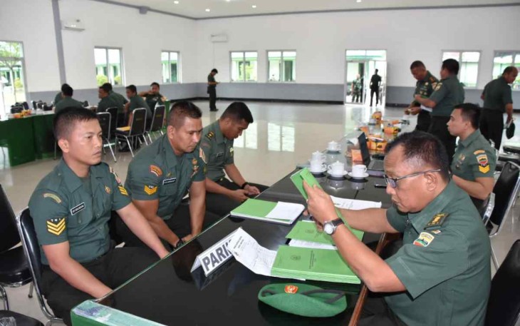 Tim current audit Itdam I/BB saat di Korem 023/KS