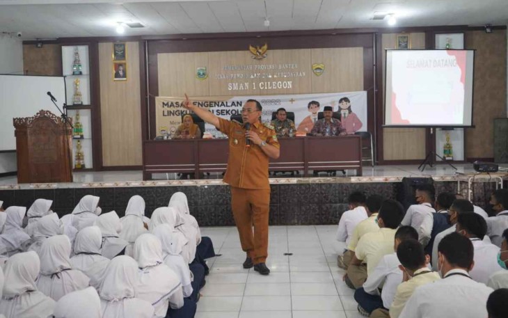 Walikota Cilegon saat memberikan motivasi 
