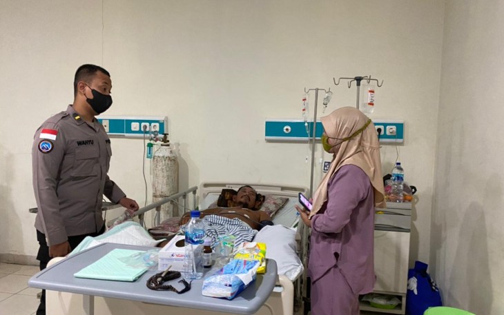 Trauma Healing tim kesehatan satgas binmas damai Cartenz di RSUD Mimika
