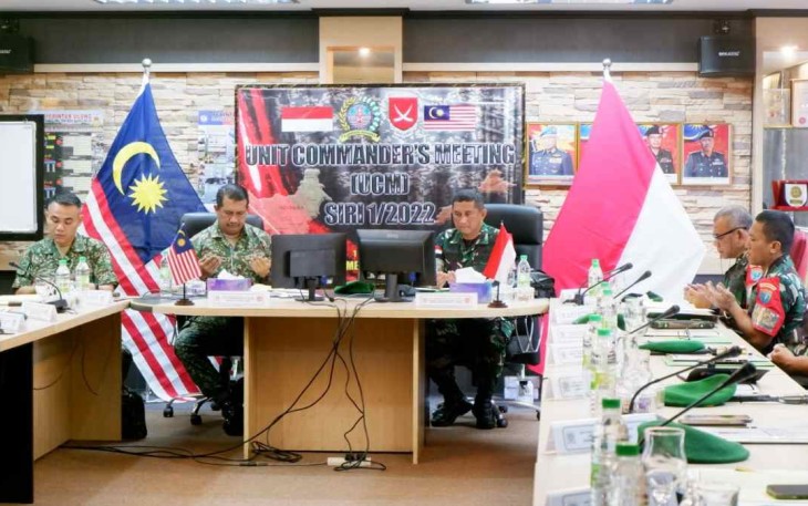 Kasrem 121/Abw saat UCM di Kuching Sarawak Malaysia 
