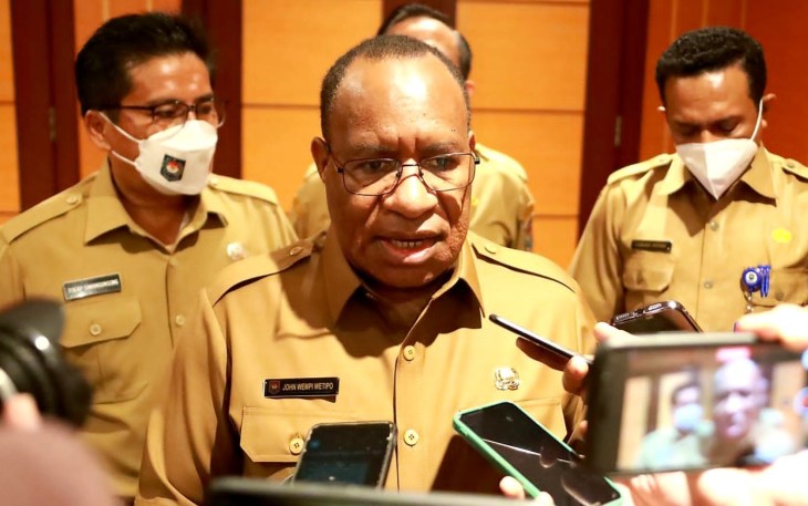 Wamendagri saat memberikan keterangan pers di Hotel Borobudur Jakarta 