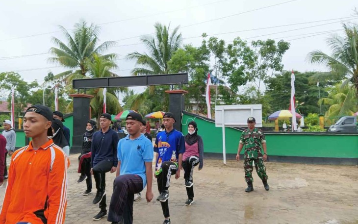 Serka Moelkan saat gembleng paskibraka 