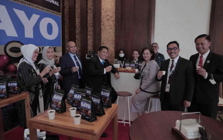 Stand BNN dalam pameran IDEC 2022 di Nusa Dua Bali