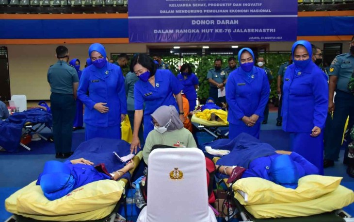 Donor darah peringati HUT ke 76 Jalasenastri di Jakarta 