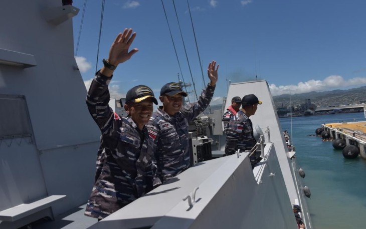 Ilustrasi personel TNI AL KRI I Gusti Ngurah Rai-332 