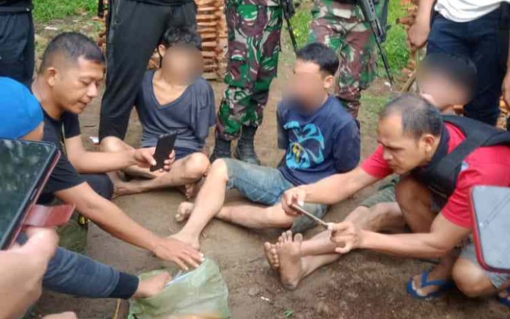 Satgas pembatasan saat gagalkan penyeludupan Sabu 
