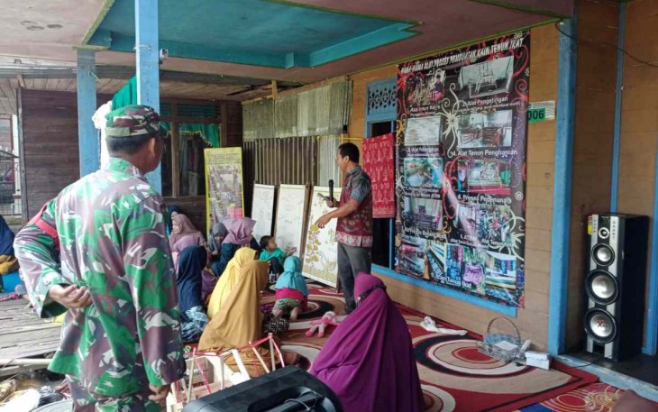 Serda Aliansya saat komsos pelatihan usaha temen warga binaan