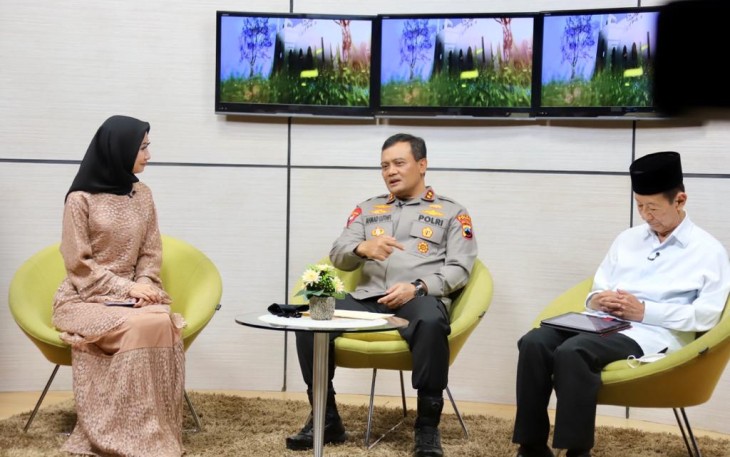 Kapolda Jateng Irjen Pol Ahmad Luthfi saat acara Ulama Menyapa di TVKU, Senin (19/9)