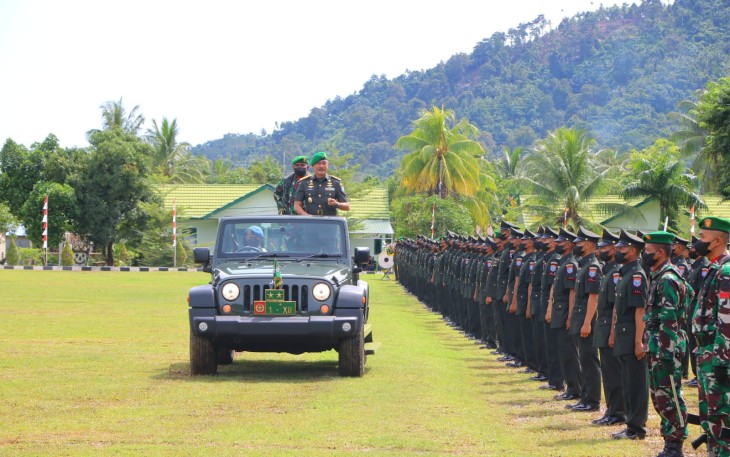 Pelantikan Prajurit  Baru TNI AD di Kodam XII/TPR