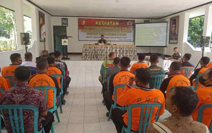 Komsos bersama komponen bangsa di Makodim 0801/Pacitan 