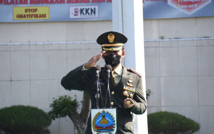 Danrem 073/Mkt sebagai Irup dalam upacara Hari Kesaktian Pancasila 